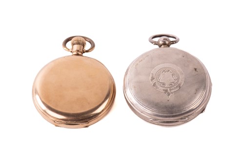 Lot 456 - Two Waltham pocket watches, the first is a...