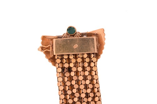 Lot 205 - An Etruscan Revival-styled slide bracelet,...