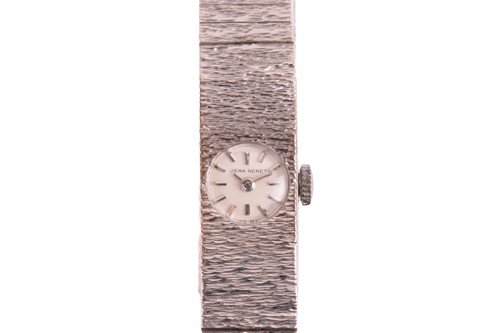 Lot 370 - A Jean Renet 9ct gold lady's dress watch,...