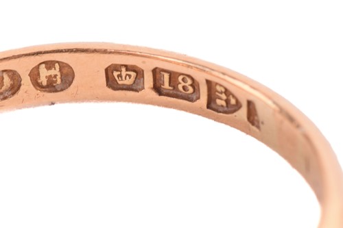 Lot 145 - A sapphire and diamond five stone ring, the...