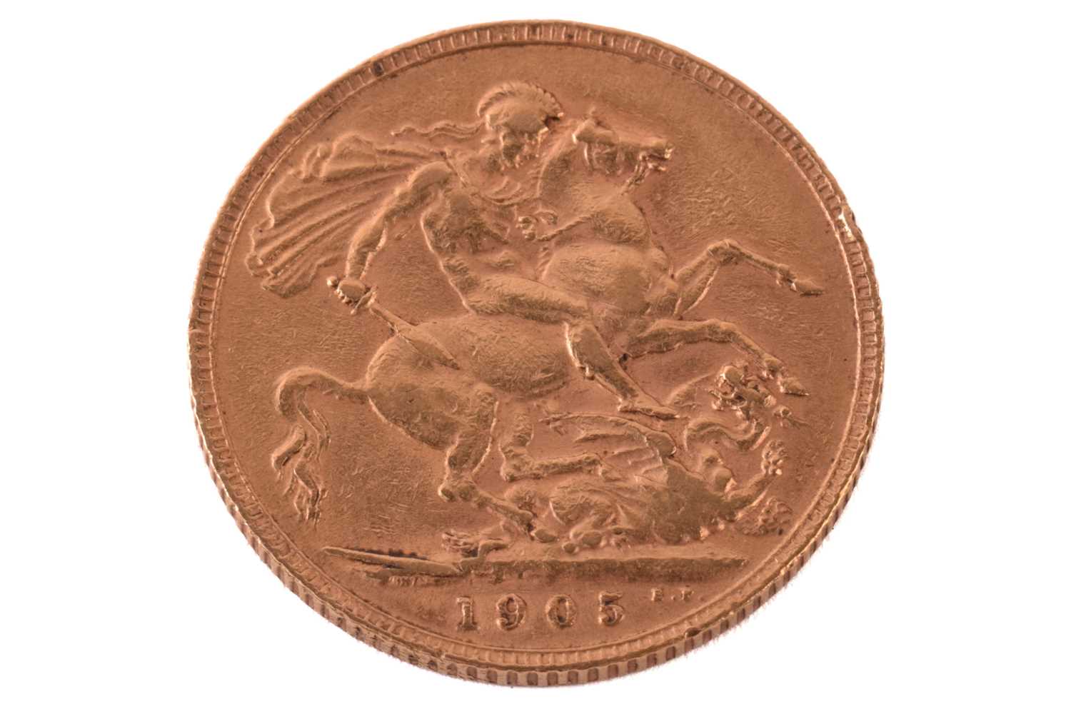 Lot 326 - An Edward VII full sovereign 1905, obverse...