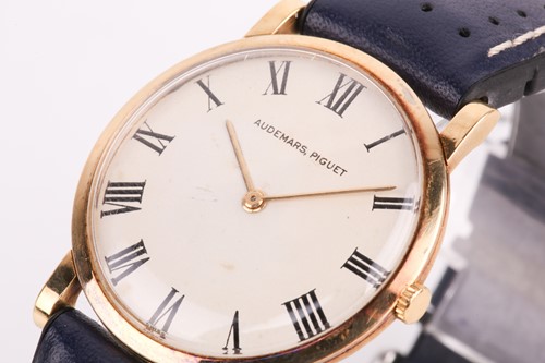 Lot 392 - An Audemars Piguet classic gold wristwatch,...