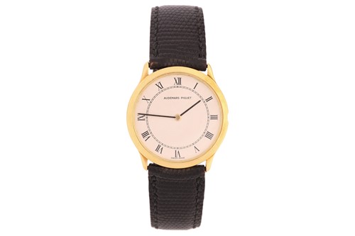 Lot 401 - An Audemars Piguet gold dress watch, featuring...