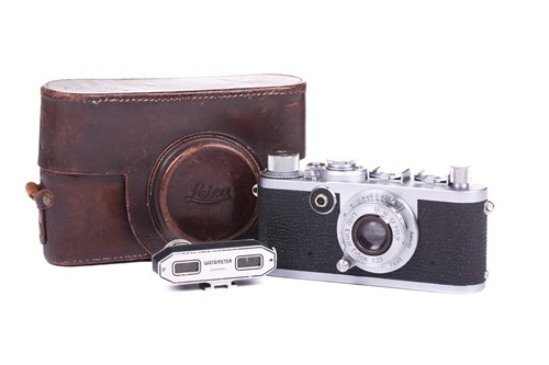 Lot 209 - A Leica model If 35mm camera, serial number...