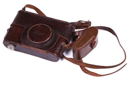 Lot 209 - A Leica model If 35mm camera, serial number...