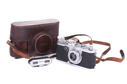 Lot 209 - A Leica model If 35mm camera, serial number...