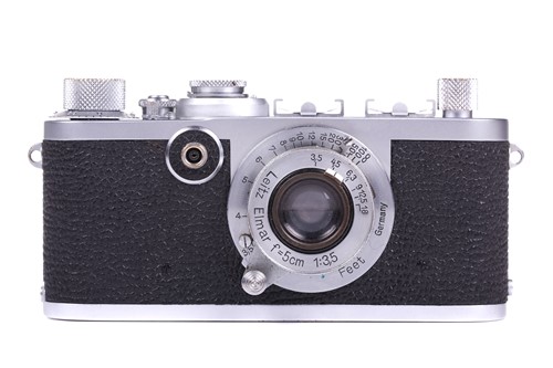 Lot 209 - A Leica model If 35mm camera, serial number...