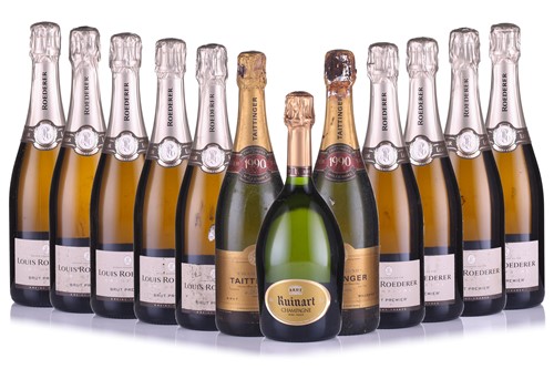 Lot 18 - Nine bottles of Louis Roederer Brut Premier...