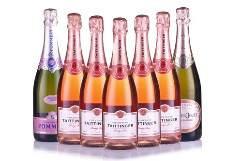 Lot 5 - Five bottles of Taittinger Prestige Rose...