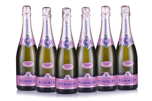 Lot 3 - Six bottles of Pommery Brut Rose Royal...