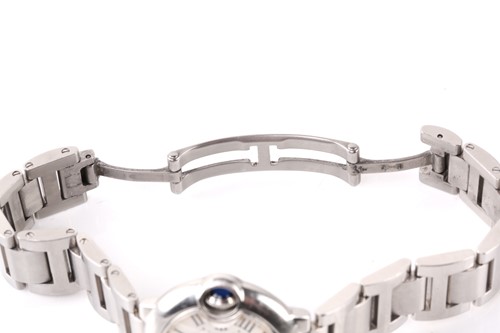 Lot 383 - A Cartier Ballon Bleu 28mm lady's watch,...