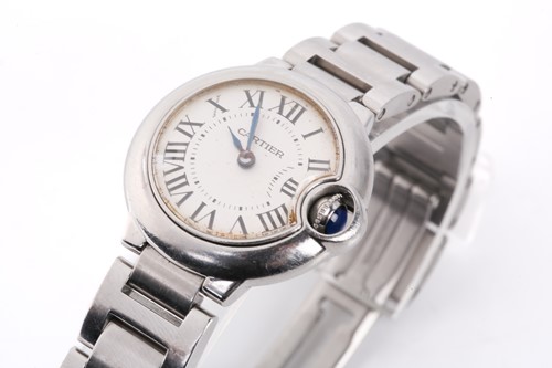 Lot 383 - A Cartier Ballon Bleu 28mm lady's watch,...