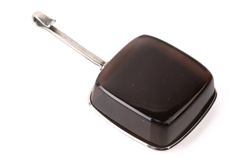 Lot 287 - Georg Jensen - a smoky quartz drop pendant, a...