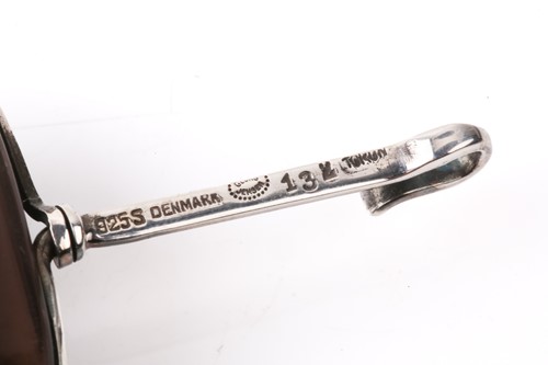 Lot 287 - Georg Jensen - a smoky quartz drop pendant, a...