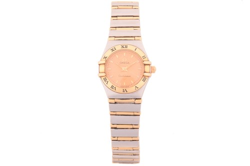 Lot 365 - An Omega constellation lady's dress watch,...