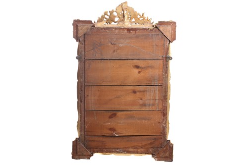 Lot 151 - A 19th-century moulded and gilt plaster mirror...
