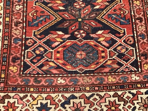 Lot 152 - • An antique Hammadan/Malayer runner with a...