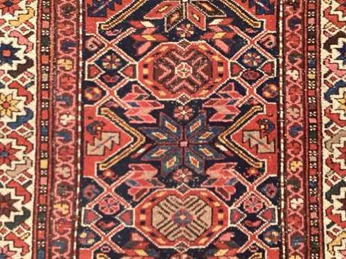 Lot 152 - • An antique Hammadan/Malayer runner with a...