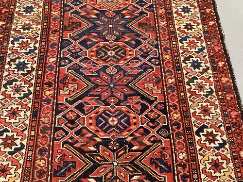 Lot 152 - • An antique Hammadan/Malayer runner with a...