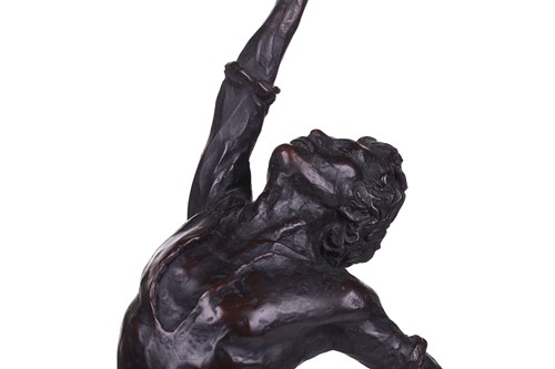 Lot 70 - 20th century school, a patinated bronze figure...