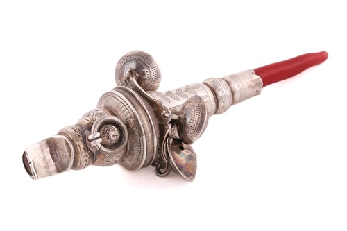 Lot 515 - A 19th century child's silver combination...