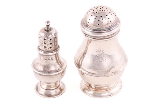 Lot 510 - A George I silver pepper pot, partial makers...