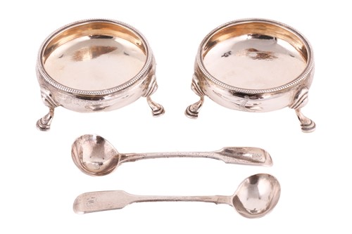 Lot 501 - A pair of early George III silver trencher...