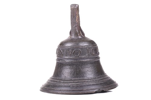 Lot 253 - A possibly Spanish 17th-century bronze bell...