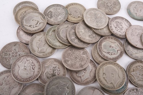 Lot 252 - A large collection of silver content UK coins,...