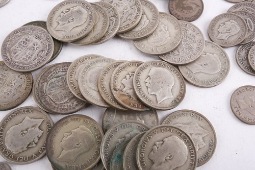 Lot 252 - A large collection of silver content UK coins,...