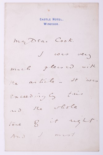 Lot 219 - Wilde, Oscar: (1854-1900) writer, an original...