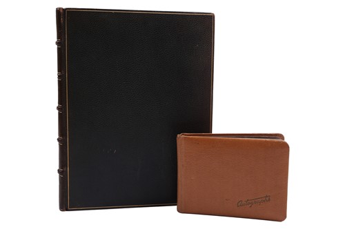 Lot 222 - An autograph book containing several celebrity...