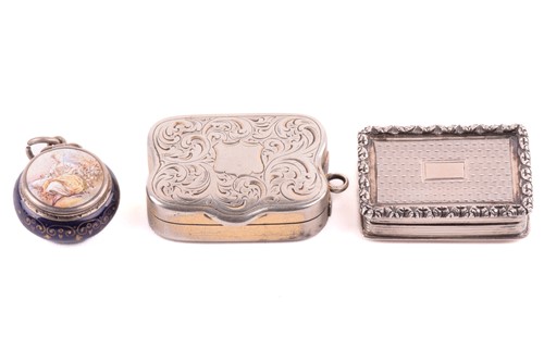 Lot 456 - A George IV silver vinaigrette, by Nathaniel...