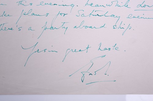 Lot 211 - Errol Flynn (1909-1959) actor, two handwritten...