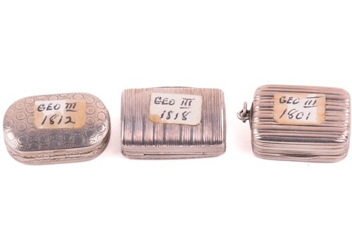 Lot 449 - A group of three George III silver...