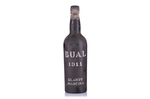 Lot 104 - A bottle of Blandy Madeira Bual 1911