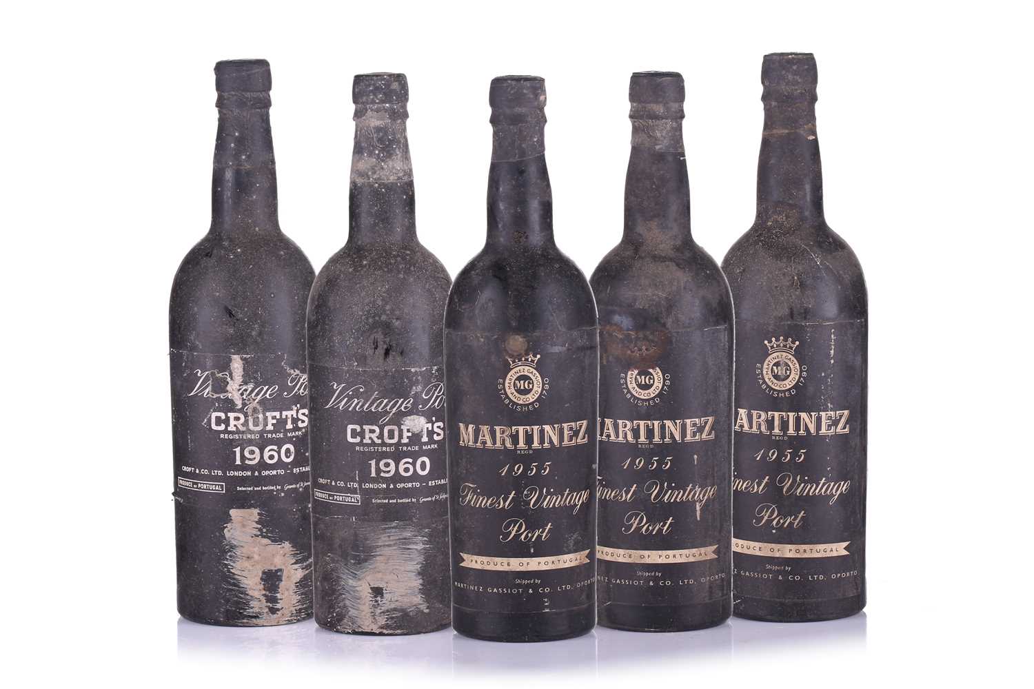 Lot 128 - Three bottles of Martinez 1955 Vintage Port,...