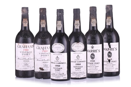 Lot 138 - Two bottles of Warre's 1980 Vintage Port...