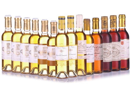 Lot 110 - Fourteen mixed half bottles of Sauternes sweet...