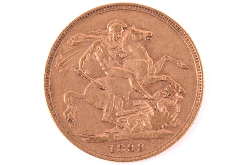 Lot 300 - A Victoria full sovereign 1899, obverse with...