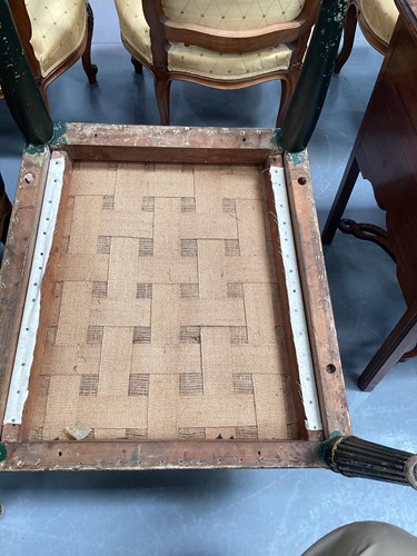 Lot 145 - A pair of Regency and later painted and parcel...