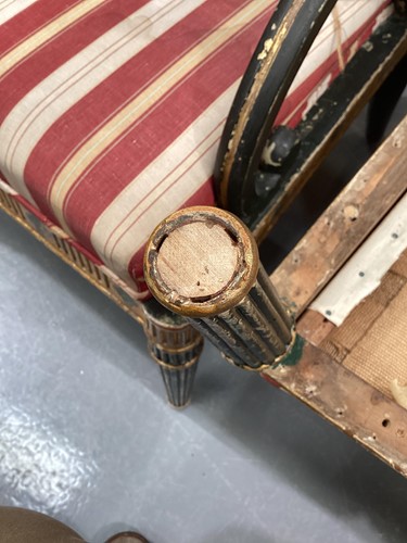 Lot 145 - A pair of Regency and later painted and parcel...