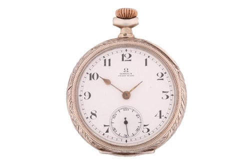 Lot 429 - An Omega open-face pocket watch, featuring a...