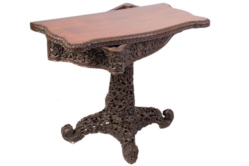 Lot 138 - A mid-19th century Anglo-Indian fold-over...