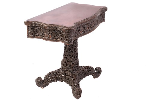 Lot 138 - A mid-19th century Anglo-Indian fold-over...