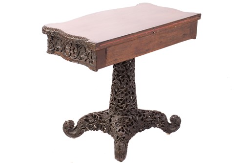 Lot 138 - A mid-19th century Anglo-Indian fold-over...