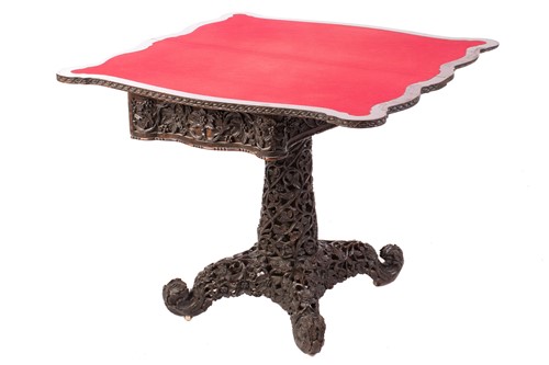 Lot 138 - A mid-19th century Anglo-Indian fold-over...