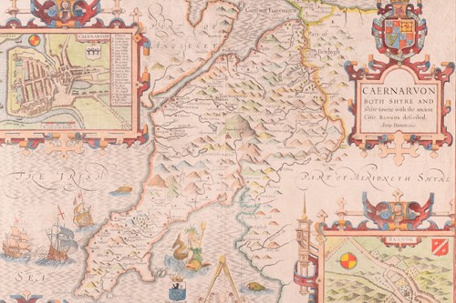 Lot 108 - After John Speed, Caernavon both shire and...