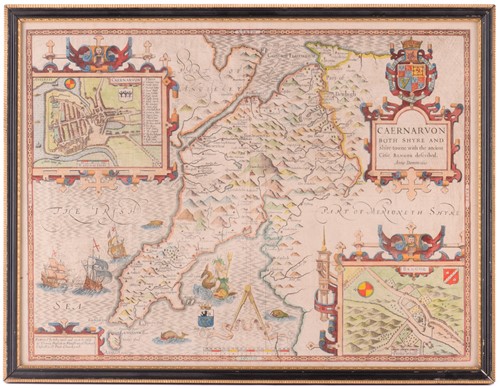 Lot 108 - After John Speed, Caernavon both shire and...