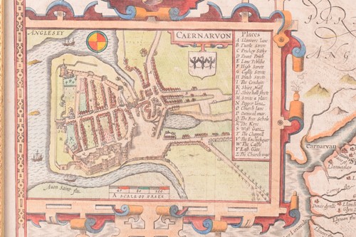 Lot 108 - After John Speed, Caernavon both shire and...